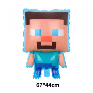 80x Narozeninové nafukovací balónky Minecraft