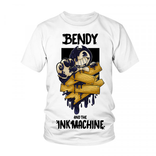 T-shirt Bendy White