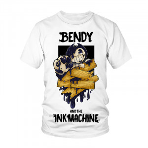 T-shirt Bendy White