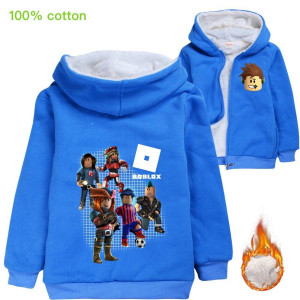 Roblox Blue insulated jacket with zipper