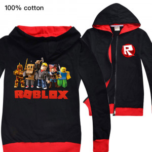 Tepláková bunda na zip Roblox Black Red