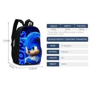 School backpack Sonic I, case and bag