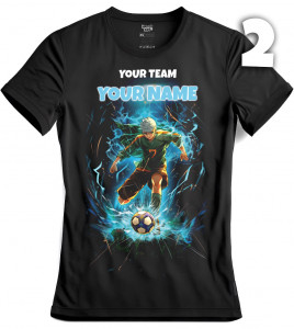 T-shirt Anime Football with your own name