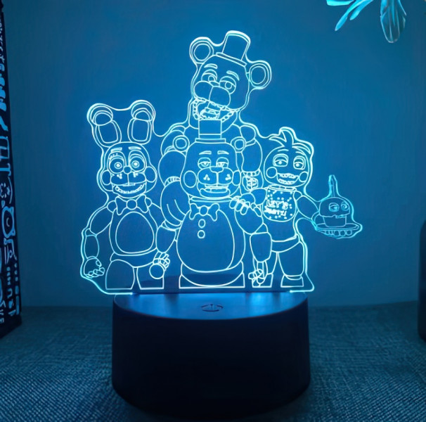 3D LED lampička FNAF