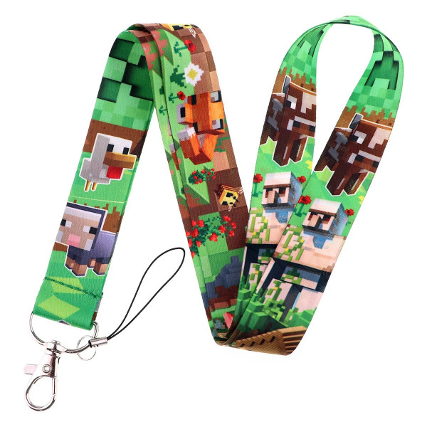 Minecraft Neck Keychain