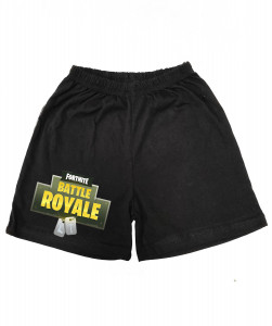 Kraťasy Fortnite II černé s pruhem