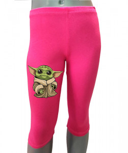 Dívčí 3/4 legíny Baby Yoda 4 barvy